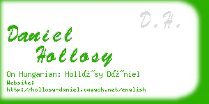 daniel hollosy business card